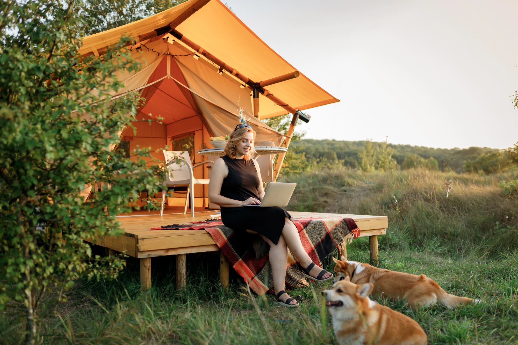 Odločila sva se za last minite glamping, ker nisva imela izbrane destinacije